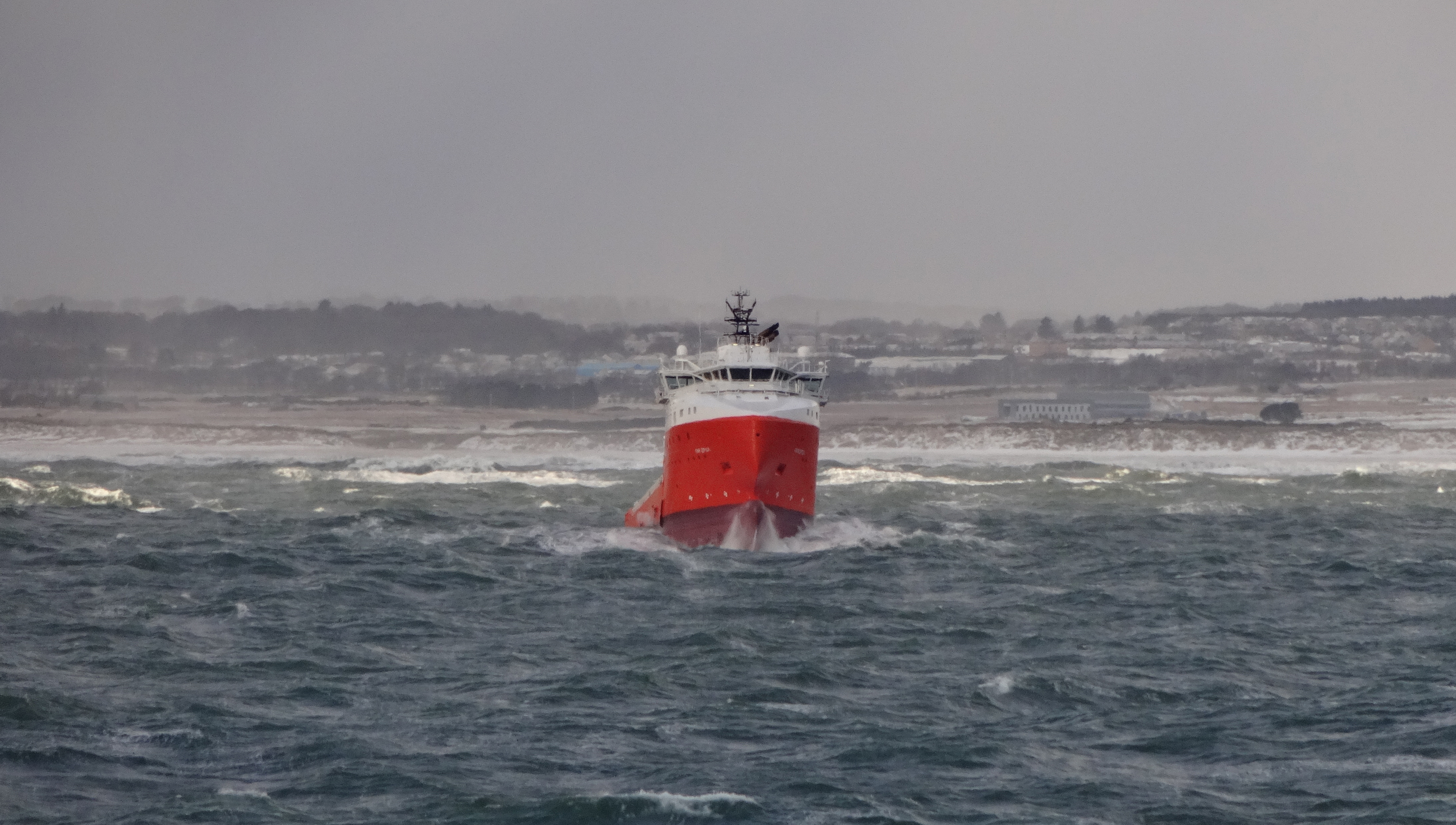 Weathering a storm off Abderdeen. Image: Nautilus member Brian Landry entry in the 2019 Nautilus/Inmarsat Life at Sea photo competition Image:Weathering a storm off Abderdeen. Image: Nautilus member Brian Landry entry in the 2019 Nautilus/Inmarsat Life at Sea photo competition