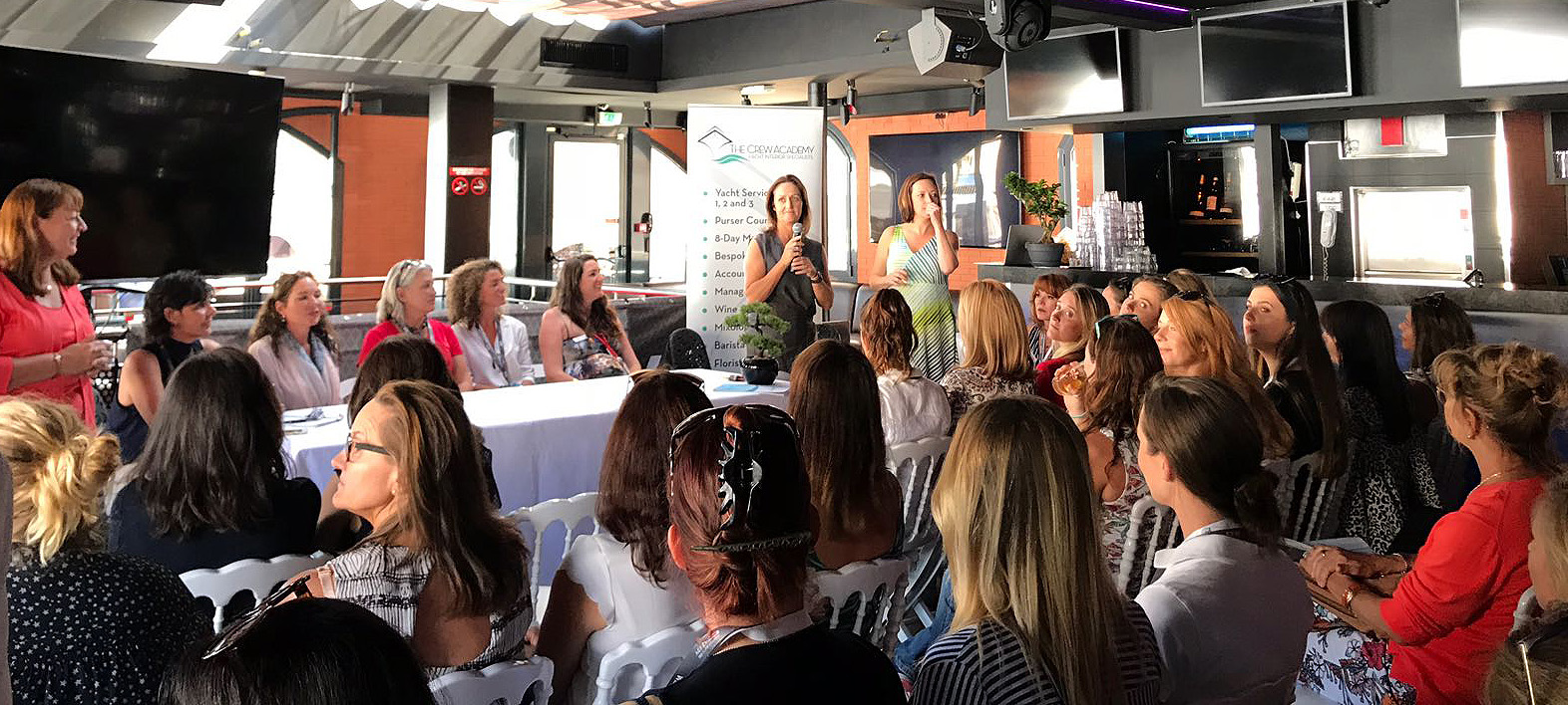 The women in leadership seminar where Jenny introduced her online forum. Image: Vana Bosto Image:The women in leadership seminar where Jenny introduced her online forum. Image: Vana Bosto