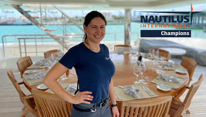 Sofiia Skorokhod onboard the luxurious private yacht Image:Sofiia Skorokhod onboard the luxurious private yacht