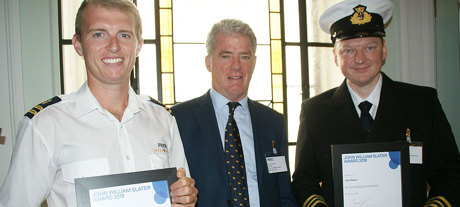 The Slater Fund was established in memory of JW Slater, a former general secretary of the Union. Pictured are his son David Slater (centre), congratulating outstanding achievers Jack Jones (left) and John Bacon (right) at the Slater Fund award ceremony in London in October 2018 Image:The Slater Fund was established in memory of JW Slater, a former general secretary of the Union. Pictured are his son David Slater (centre), congratulating outstanding achievers Jack Jones (left) and John Bacon (right) at the Slater Fund award ceremony in London in October 2018