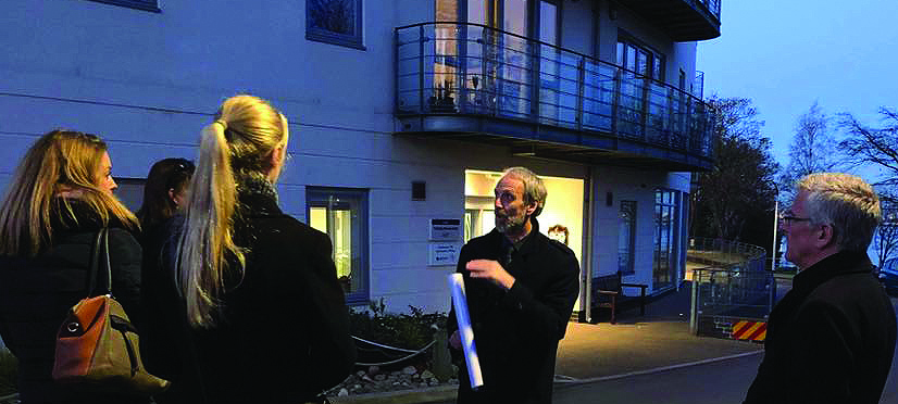 Nautilus welfare services manager Mick Howarth took members of the Merchant Navy Welfare Board to the Mariners' Park Trinity House Hub, which provides residential and community facilities for retired seafarers and their dependants. Image:Nautilus welfare services manager Mick Howarth took members of the Merchant Navy Welfare Board to the Mariners' Park Trinity House Hub, which provides residential and community facilities for retired seafarers and their dependants.