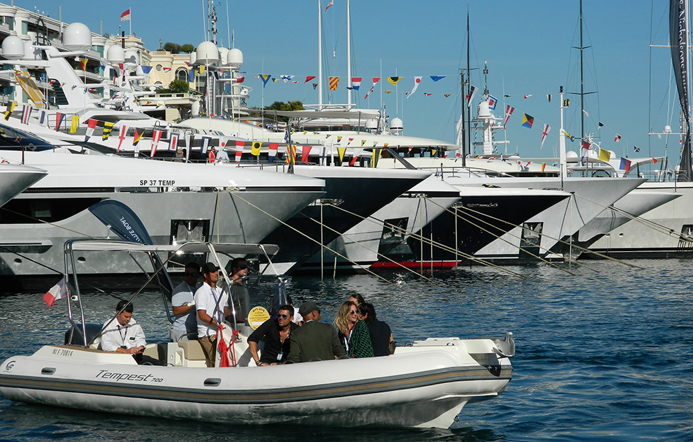 Yacht crew at work during a previous Monaco Yacht Show. Image: Nautilus file pic Image:Yacht crew at work during a previous Monaco Yacht Show. Image: Nautilus file pic