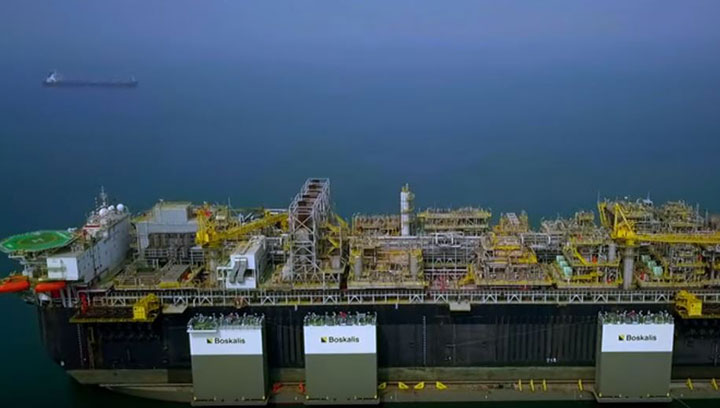 The Boskalis Boca Vanguard was towing the FPSO to Brazil when the incident happened. Image: YouTube - Boskalis Image:The Boskalis Boca Vanguard was towing the FPSO to Brazil when the incident happened. Image: YouTube - Boskalis