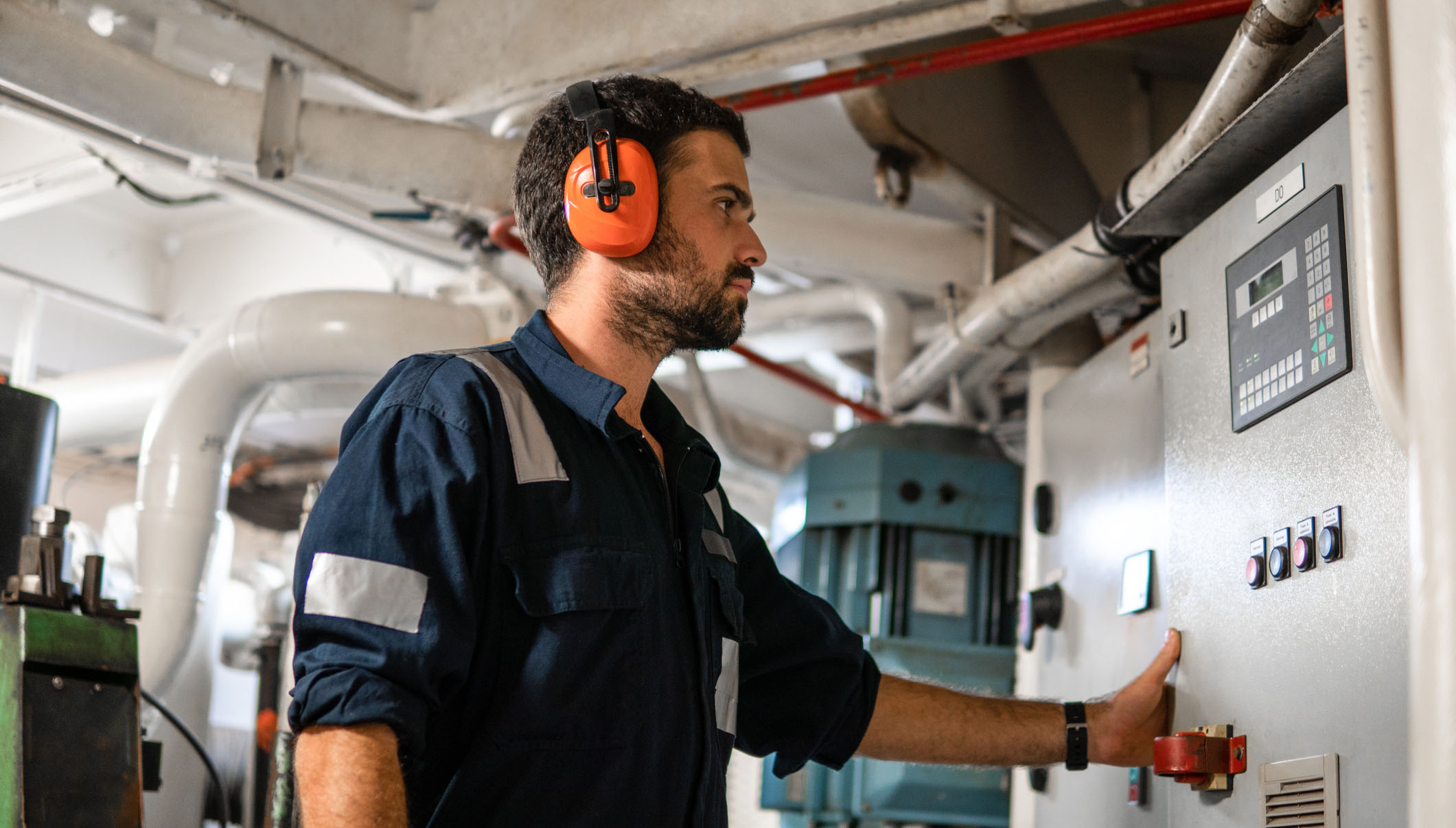 Safety first: protective clothing worn by an engineer. Image: Getty Image:Safety first: protective clothing worn by an engineer. Image: Getty