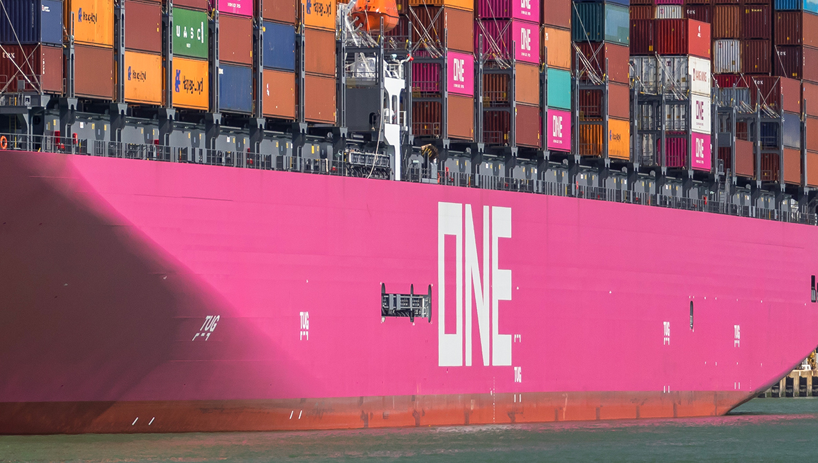 The containership involved in the collision is part of the Ocean Network Express (ONE) fleet. Image: Wikipedia Commons Image:The containership involved in the collision is part of the Ocean Network Express (ONE) fleet. Image: Wikipedia Commons