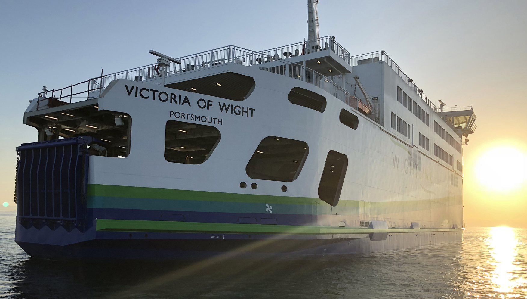 Wightlink hybrid green energy flagship ferry Victoria of Wight. Image:Wightlink hybrid green energy flagship ferry Victoria of Wight.