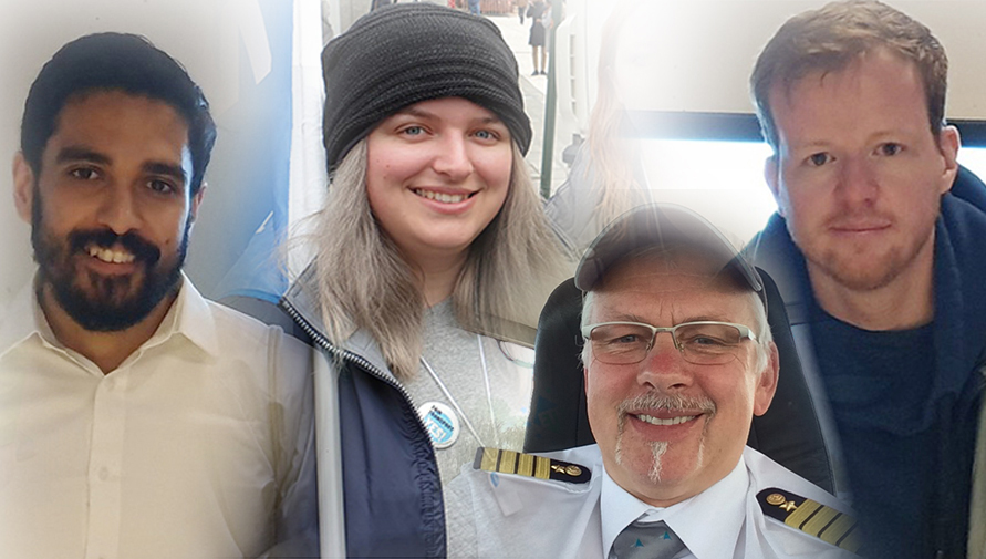 Vier der sechs neuen Mitglieder, die zum 41. Nautilus-Rat am 26. Juni in Rotterdam eingeladen werden. Von links: Bari Khan, Samantha Belfitt, Harald Ludwig und Ashley Gale. Image:Vier der sechs neuen Mitglieder, die zum 41. Nautilus-Rat am 26. Juni in Rotterdam eingeladen werden. Von links: Bari Khan, Samantha Belfitt, Harald Ludwig und Ashley Gale.